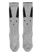 Sofia Cotton Knee Socks - 2 Pack Sokker Strømper Grey Liewood