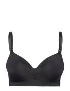 Bra Nursing Bra Matt And Shiny Lingerie Bras & Tops Maternity Bras Bla...