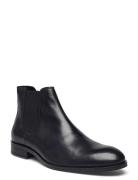 Biabyron Leather Chelsea Støvlet Chelsea Boot Black Bianco