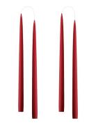 Hand Dipped Candles, 4 Pack Home Decoration Candles Pillar Candles Red...
