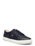 Janson Ii Nappa Leather Sneaker Low-top Sneakers Blue Lauren Ralph Lau...