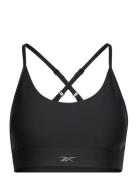 Lux Strappy Sports Bra Lingerie Bras & Tops Sports Bras - All Black Re...