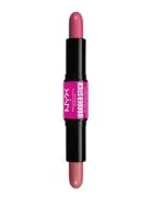 Wonder Stick Dual-Ended Cream Blush Stick Rouge Makeup Pink NYX Profes...