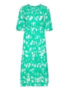 Yashawaii 3/4 Off Shoulder Long Dress S. Knælang Kjole Green YAS