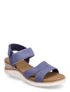 Womens Bobs Beach Kiss Sandal Flade Sandaler Blue Skechers