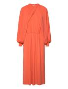 Fay - Delicate Stretch Knælang Kjole Orange Day Birger Et Mikkelsen