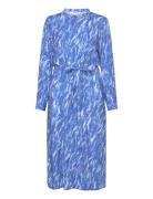 Srmikala Midi Dress Knælang Kjole Blue Soft Rebels