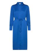 Viellette L/S Shirt Dress/Su - Noos Knælang Kjole Blue Vila