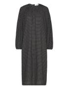 Jasmine Dress Knælang Kjole Black Stylein