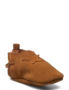 Elastic Slipper Suede Slippers Hjemmesko Brown En Fant