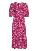 Dvf Jemma Dress Knælang Kjole Pink Diane Von Furstenberg