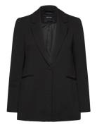 Vmsara Ls Loose Long Single Blazer Boo Blazers Single Breasted Blazers...