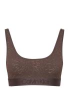 Unlined Bralette Lingerie Bras & Tops Soft Bras Tank Top Bras Brown Ca...