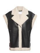 2Nd Nolan - Faux Sherling Vests Padded Vests Black 2NDDAY