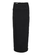 Catiagz Hw Long Skirt Lang Nederdel Black Gestuz