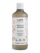 I Love Naturals Body Wash Rose & Argan 500Ml Shower Gel Badesæbe Nude ...