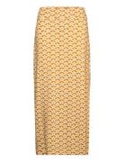 Costa Skirt Flower Pop Lang Nederdel Gold Naja Lauf