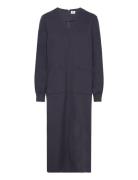 Soft Suiting Gweneth Dress Knælang Kjole Navy Mads Nørgaard