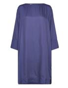 Beyond Dress Silky Knælang Kjole Blue Moshi Moshi Mind