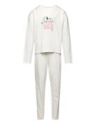 Long Snoopy Pyjama Pyjamassæt White Mango