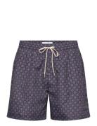 Stan Aop Swim Shorts 2.0 Badeshorts Navy Les Deux