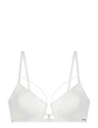 Kinsley Bralette Lingerie Bras & Tops Soft Bras Bralette White Dorina