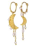 Esta Earring Ørestickere Smykker Gold Maanesten