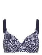 Full Cup Bikini Top Swimwear Bikinis Bikini Tops Wired Bikinitops Navy...