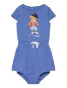 Polo Bear Cotton Jersey Dress & Bloomer Dresses & Skirts Dresses Baby ...