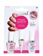 Fransk Manikyr Kit Neglepleje Nude Depend Cosmetic