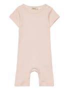 Summer Rompy Bodysuits Short-sleeved Pink MarMar Copenhagen