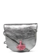 Leather Metallic Bag Tote Taske Silver Mango