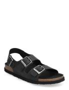 Sl Gaston Leather Black Shoes Summer Shoes Sandals Black Scholl