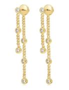 The Estelle Double Chain Studs- Gold Ørestickere Smykker Gold LUV AJ