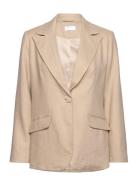 Louise Blazer Blazers Single Breasted Blazers Beige Creative Collectiv...