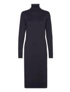 Milasz Roll Neck Long Dress Knælang Kjole Blue Saint Tropez