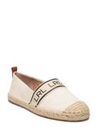 Caylee Iii Canvas Espadrille Espadrillos Flade Sandal Cream Lauren Ral...