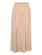 Skirt Lang Nederdel Beige Sofie Schnoor