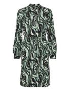 Slkenna Shirt Dress Knælang Kjole Green Soaked In Luxury