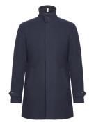 Slhreuben Wool Coat Noos Uldfrakke Frakke Navy Selected Homme