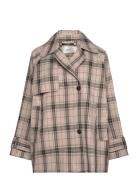 Minonaiw Check Jacket Trenchcoat Frakke Beige InWear
