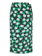 Dvf Elma Skirt Knælang Nederdel Green Diane Von Furstenberg