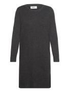 Onlrica Life L/S O-Neck Dress Knt Noos Knælang Kjole Black ONLY