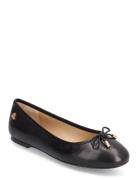 Jayna Leather Flat Ballerinasko Ballerinaer Black Lauren Ralph Lauren