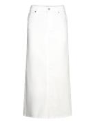 Ivy-Zoe Maxi Skirt White Knælang Nederdel White IVY Copenhagen