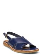 Sandals - Flat - Open Toe - Op Flade Sandaler Blue ANGULUS