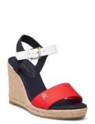 Stripes Wedge Sandal Sko Med Kilehæl Multi/patterned Tommy Hilfiger