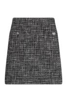 Bouclé Pencil Miniskirt Kort Nederdel Black Lauren Ralph Lauren