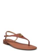 Burnished Calf-Ellington-Sn-Csl Flade Sandaler Brown Lauren Ralph Laur...