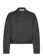 Bomber Jacket Decorative Seams Bomberjakke Black Mango